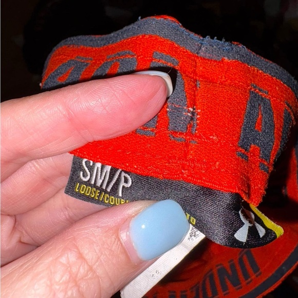 Under Armour Men's Bright Orange Athletic Shorts - Picture 2 of 2